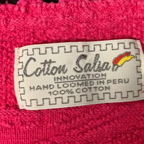 Salsa Size L (runs smaller see pics) 100% Cotton Hand loomed - Picture 7 of 7